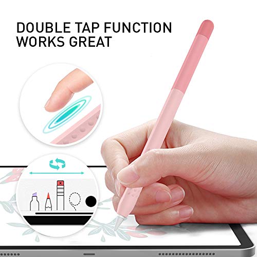 Pencil Case Compatible with Apple Pencil Pro and Apple Pencil 2nd Generation Case, Gradient Color Case Sleeve Silicone Cover Accessories for Apple Pencil