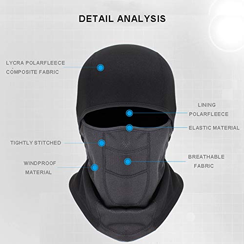 FSIGOM Windproof Balaclava Face Ski Mask,Winter Hat Out