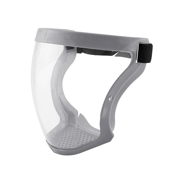 Super Protective Face Shield Reusable All-Inclusive Face Protection Can Protect Eyes Nose Mouth Anti-Fog Isolation Protective Transparent Cover Anti-Dust Running Riding Helmet Face Shield Gray