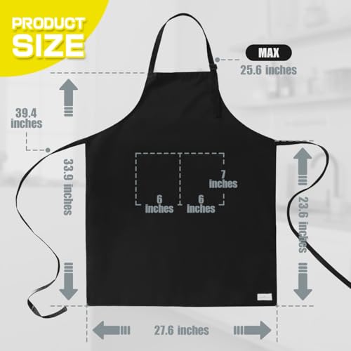 ROTANET Extra Large Aprons for Men Adjustable Bib Apron