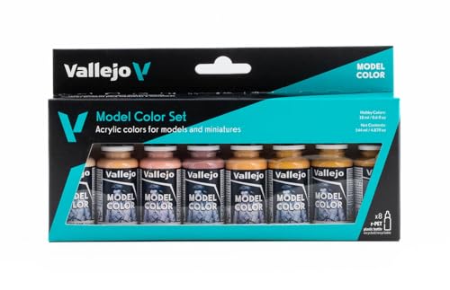 Face/Skin Colors Paint Set, 8-Colors, 17ml, 0.5 Fl Oz (Pack of 8) (Packing may vary)