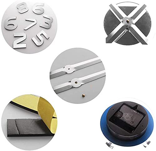 Dental Hospital Silent Wall Clock Dentist Frameless DIY Acrylic Mirror Wall Watch Tooth Modern Design Oversized Time Wall Clock (Silver)