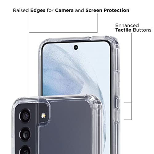Case-Mate Samsung Galaxy S21 FE 5G Case - Clear - with 