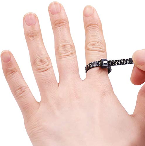 - 2 PCS 1-17 USA Ring Sizer, Measuring Tool Plastic Ring Sizer Measuring Set, Finger Measurer Jewelry Sizing Tools, Gauge Measure Tool Rings Size Tool for Women/Man and Children
