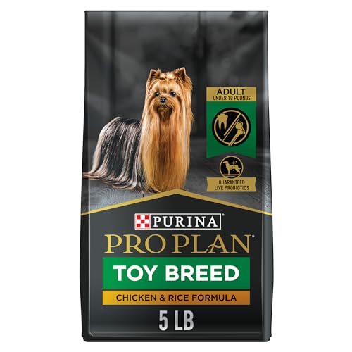 Toy Breed Dog Food With Probiotics for Dogs, Chicken & Rice Formula - 5 lb. Bag