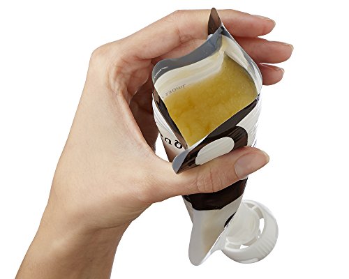 Squooshi Reusable Baby Food Pouches for Toddlers | BPA Free Plastic, Food Safe, Freezer Safe | Refillable for Applesauce Yogurt &amp; Puree Squeeze Pouch