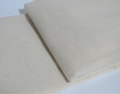 Nature Linen Needlework Fabric, Plain Solid Colour Linen Fabric Cloth Hemp Jute Fabric Table Cloth Garments Crafts Accessories, 20 by 62-Inch (Color 1)