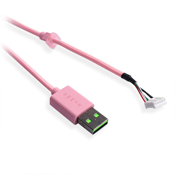 New USB Wire Data line/Audio Cable Replacement for Razer Kraken Kitty Edition/Ultimate Edition Headphone (Pink)