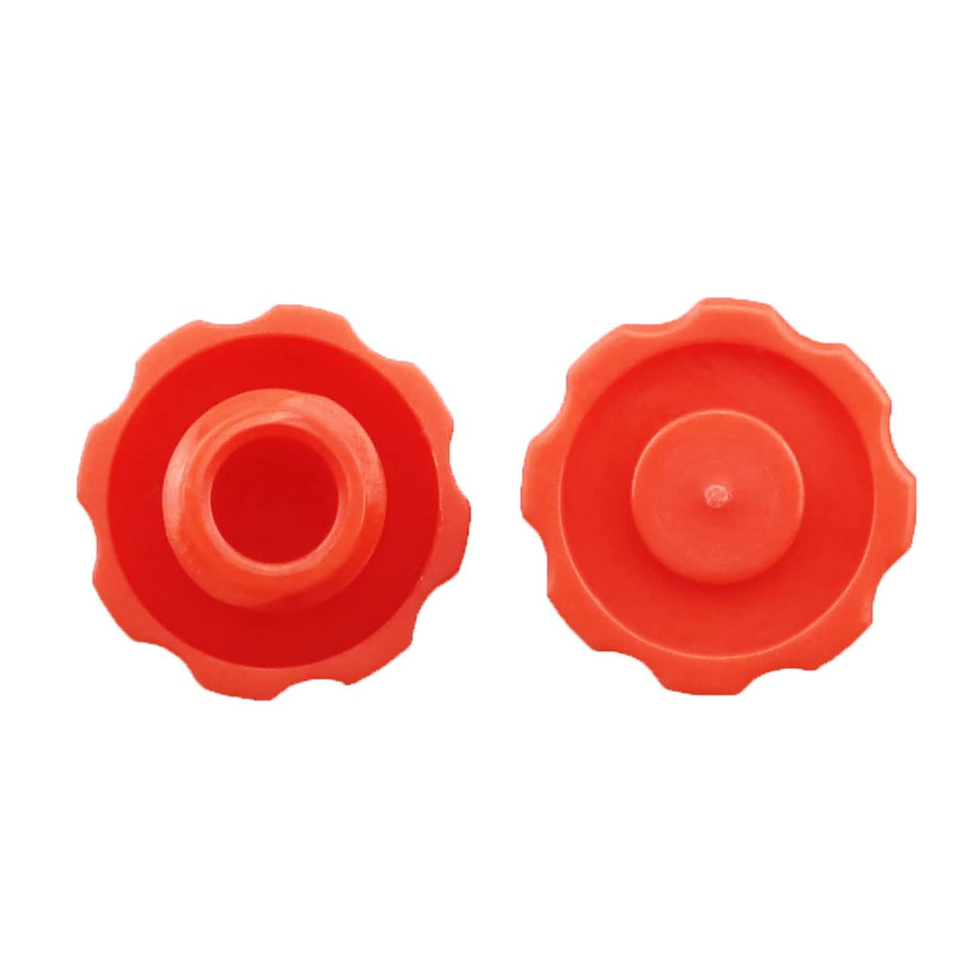 ITROLLE Syringe Luer Lock Cap 100PCS Orange Round No Ne