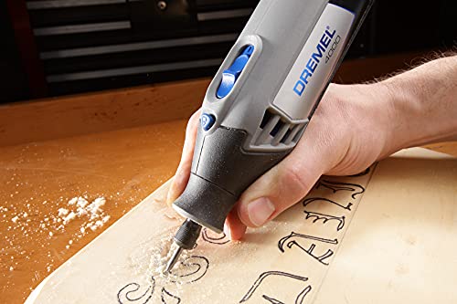 709-02 110-Piece All-Purpose Rotary Tool Accessory Kit- Includes a Carving Bit, Sanding Drums, Grinding Stones, Cutting Discs, and a Storage Case, Gray