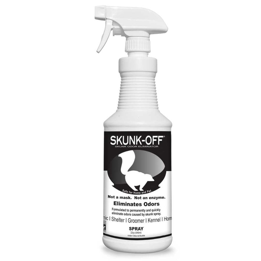 Skunk Off Odor eliminator pet spray 32oz - Safe for head & face - Ready to use skunk odor remover. Non-enzymatic formula safe for pets & people.