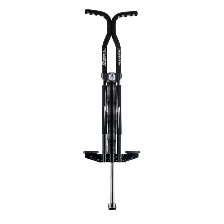 Master Pogo Stick for Kids, Ages 9+, 80 to 160 Pounds, Easy Grip Handles, Anti-Slip Pegs, Outdoor Toys for Boys, Jumper Toys for Girls, Outside Toys for Kids, Tweens and Teens (Black/Silver)
