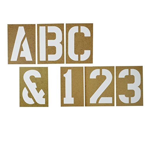 Duro by Graphic Products Stencil-It Oil Board Stencil Set, 6