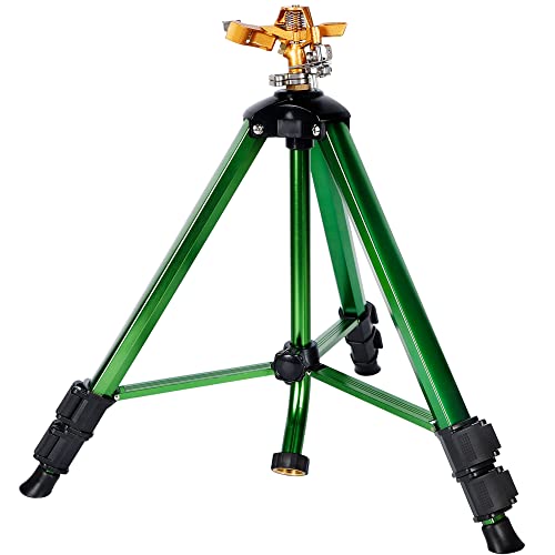 Biswing Impact Sprinkler Head on Tripod Base, Heavy Dut