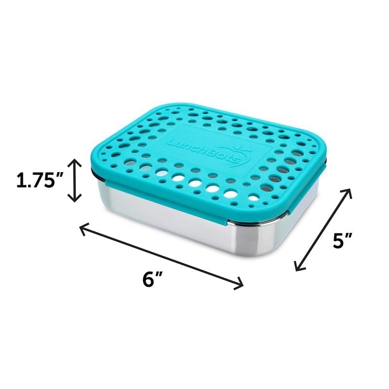 LunchBots Medium Trio II Snack Container - Divided Stai