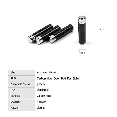 Carbon Fiber Door Lock Pin Stick Cap Bolt Cover for BMW E46 E39 E60 E90 E36 F30 F10 E53 E34 E30 E70 X3 X4 X5 X6 M3 M5