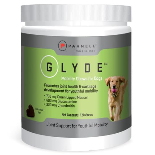 Mobility Chews for Dogs – Arthritis & Joint Support | 120 Soft Chews | Green-Lipped Mussel, Glucosamine, Chondroitin & Omega-3 | Gluten-Free Supplement