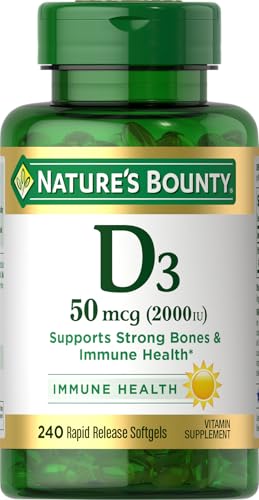 Nature&#39;s Bounty Vitamin D3, Immune and Bone Sup