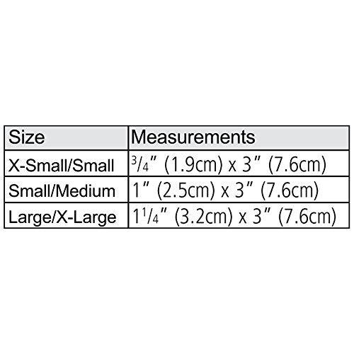 Rolyan 75592 Tapered Elastic Finger Sleeve, Size Small/Medium Sleeve, Pack of 6