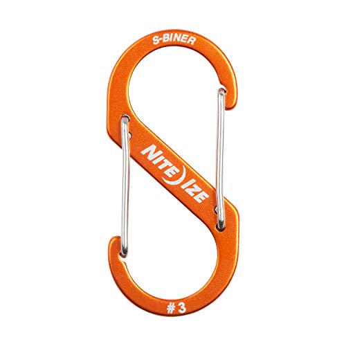 Size-3 S-Biner Dual Carabiner, Aluminum, Orange