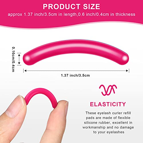 80 Pieces Eyelash Curler Refills Pads Soft Curler Repla