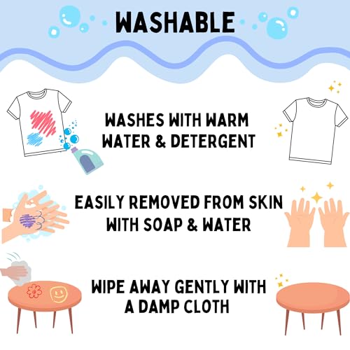 Kwik Stix Solid Tempera Paint Sticks, 24 Colors, Washable Paint Sticks for Kids, Non-Toxic, Quick Drying, Allergen Free, Paint Sticks in Classic, Metallic &amp; Neon Colors, Paint for Kids and Toddlers