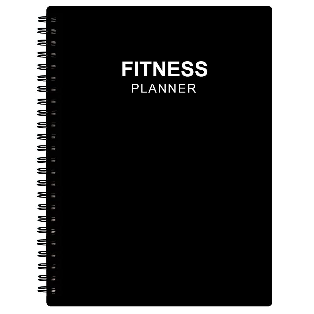 Fitness Planner for Women &amp; Men - A5 Workout Log Book/Exercise Workout Log to Track Weight Loss, GYM, Bodybuilding Progress - Daily Health &amp; Wellness Workout Journals, 5.8X8.25 In Workout Book