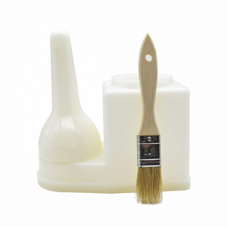 Big Horn 19040 30-Ounce Glue Container with Brush, White