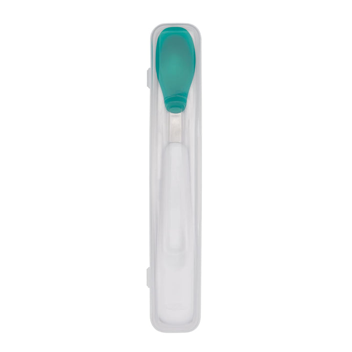 On-the-Go Feeding Spoon with Travel Case - Teal