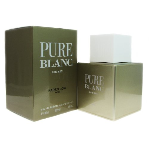 Pure Blanc Eau De Toilette Spray for Men, 3.4 Ounce