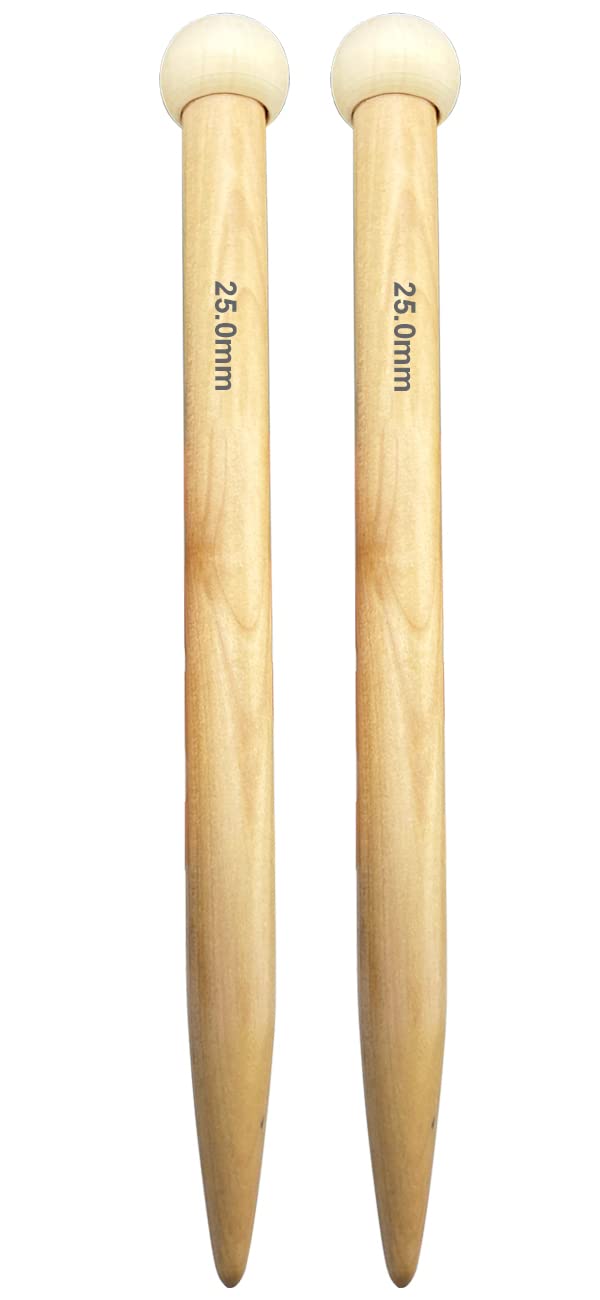 Weabetfu Large Size Bamboo Knitting Needle Straight Sin