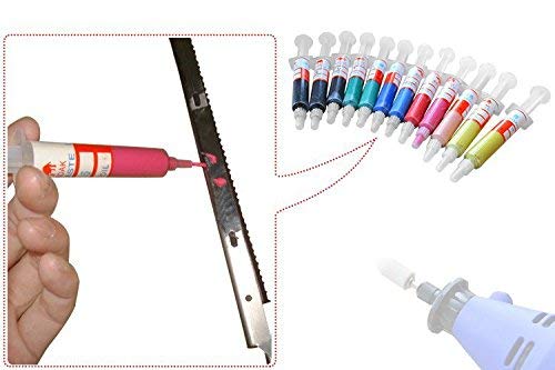 Polishing Lapping Paste, 12Pcs 5 Gram Diamond Lapping Paste Polishing Compound Syringes 0.5 to 40 Micron for Final Polishing Metal and Jewelry