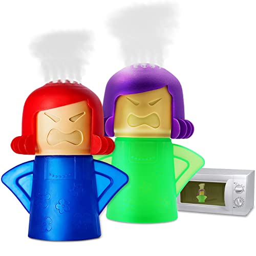 Abnaok Microwave Cleaner, 2 PCS Angry Mama Microwave Cl