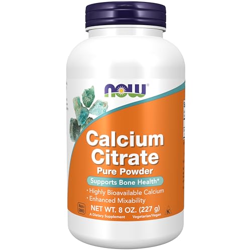 NOW Foods Supplements, Calcium Citrate Powder, Highly B