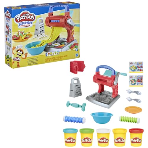 Kitchen Creations Noodle Party Playset for Kids 3 Years and Up with 5 Non-Toxic Colors