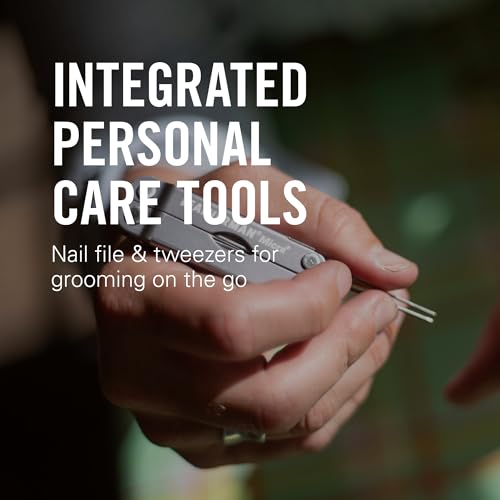 , Micra, Keychain Multi-tool with Grooming Tools, Mini Pocketknife for Everyday Carry (EDC), Hobbies &amp; Outdoors, Built in the USA, Stainless Steel