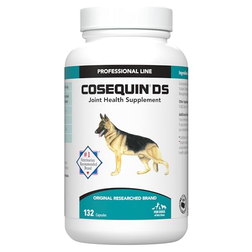 Nutramax Cosequin DS Joint Health Supplement for Dogs - With Glucosamine and Chondroitin, 132 Capsules