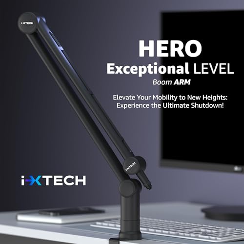 IXTECH Boom Arm - Adjustable 360° Rotatable Microphone 
