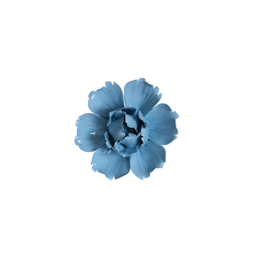 Ceramic Decorative Flowers 3D Wall Hanging Decor Blue Peony 2.8
