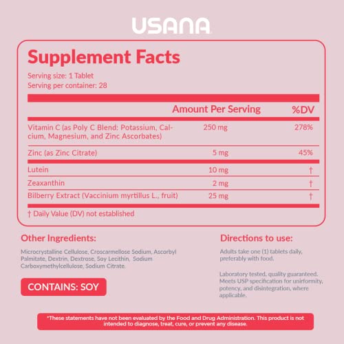 Visionex DS with Lutein Zeaxanthin for Advanced Eye Health and Vision Support* - 28 Tablets - 28 Day Supply