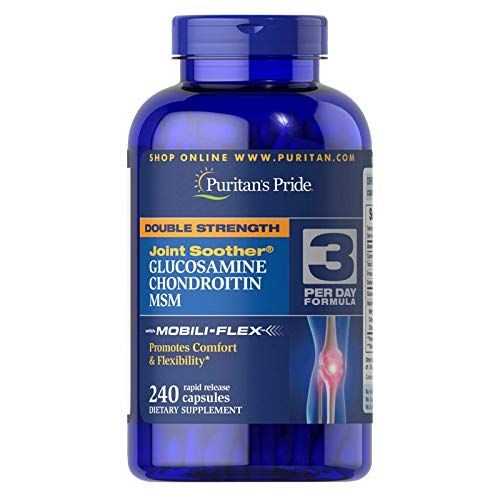 Puritan&#39;s Pride Glucosamine, Chondroitin &amp; MSM Capsules-3 Per Day Formula