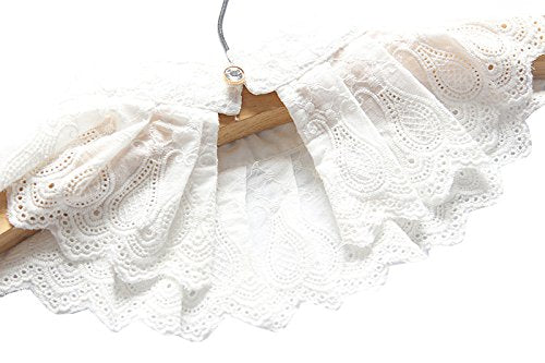 Shinywear Casual Lace Decorative Pleated Spread False C