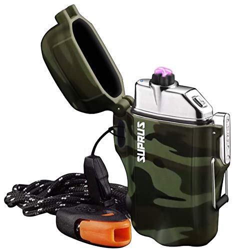 SUPRUS Waterproof Lighter Plasma Arc Lighter Rechargeab