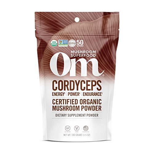 Cordyceps Organic Mushroom Powder, 3.5 Ounce, 50 Servings, Energy, Power, Stamina and Endurance Support, Superfood Supplement for Sports Performance
