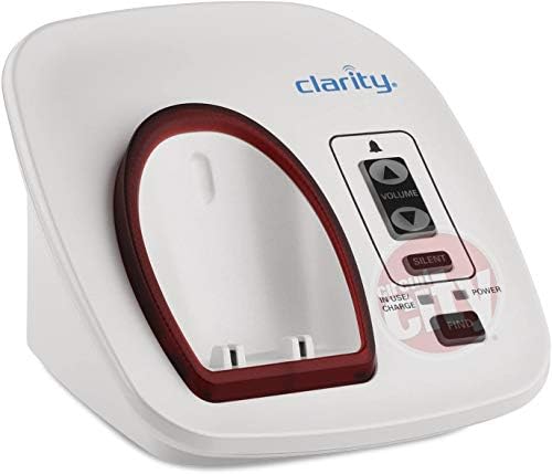 Clarity XLC3.4+ DECT 6.0 Extra Loud Ringer with Big Button, Speakerphone with Talking Caller ID, and Dual Power Battery