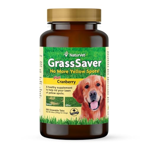 – GrassSaver Supplement for Dogs – Healthy Supplement to Help Rid Your Lawn of Yellow Spots – Synergistic Combination of B-Complex Vitamins &amp; Amino Acids – 500 Tablets