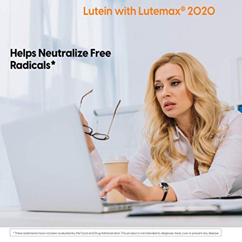 Doctor&#39;s Best Lutein, 20 mg, Supports Eye Health &amp; Performance, Non-GMO, Gluten Free 180 Softgels
