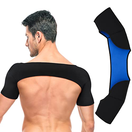EXCEART Double Shoulder Support Shoulder Wrap Protector Shoulder Strap Brace for Outdoor Hiking Lifting Sports (Size L)