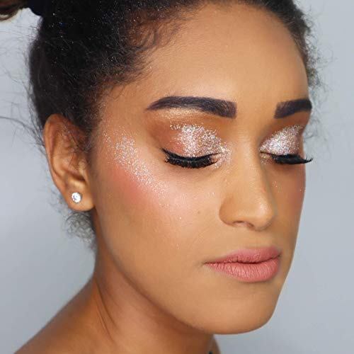 Holographic Silver - Shiny Glitter Spray, Body Glitter Spray, Hair Glitter Spray, Glitter Spray for Hair &amp; Body Face Glitter, Eye Glitter, Body Glitter Rave Glitter Festival Accessories