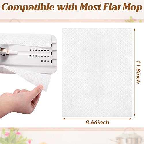 300 Count Dry Sweeping Cloths Dry Mop Refills Sweeper Dusting Cloths Disposable Duster Refills Mop Pads Floor Electrostatic Cloths, 11.81 x 8.66 inch